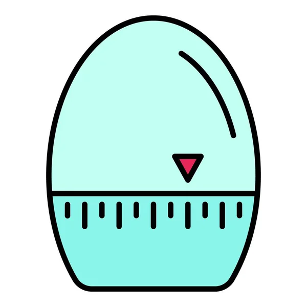 Egg-Timer-Symbol Farbe Umrissvektor — Stockvektor