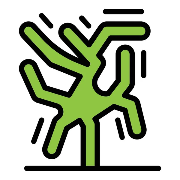 Sea plant icon color outline vector Vector Graphics