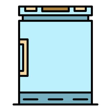 Dondurucu simgesi renk ana hatları vektörü