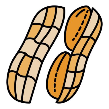 Fıstık kabuğu simgesi renk ana hatlarını aç