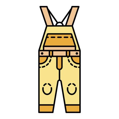 Tulum simgesi rengi dış hat vektörü