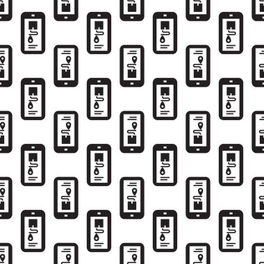 Akıllı telefon hattı dağıtım kutusu şablonu kusursuz vektör