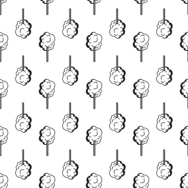 Tatlı pamuk desenli dikişsiz vektör