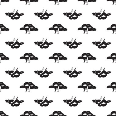 Işık bulutları desensiz vektör