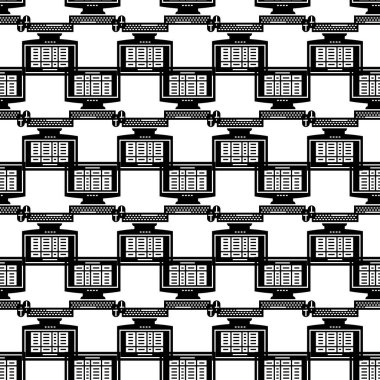 Finansman hesaplayıcı deseni pürüzsüz vektör