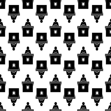 Siyasi seçim sözcüsü şablonu pürüzsüz