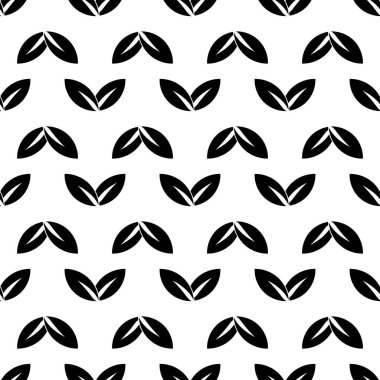 Çift yaprak desenli kusursuz vektör