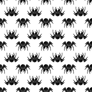 Koyu örümcek desenli kusursuz vektör