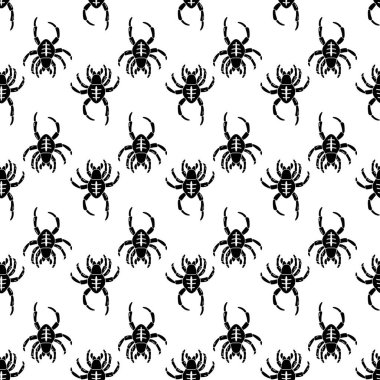 Ürkütücü örümcek deseni kusursuz vektör