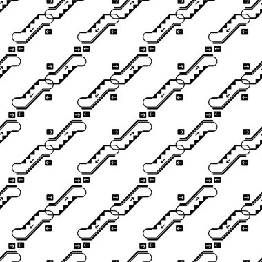 Boş yürüyen merdiven şablonunu sorunsuz taşıyın