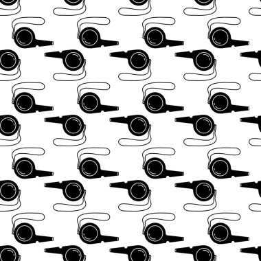 Sport whistle pattern seamless vector vector