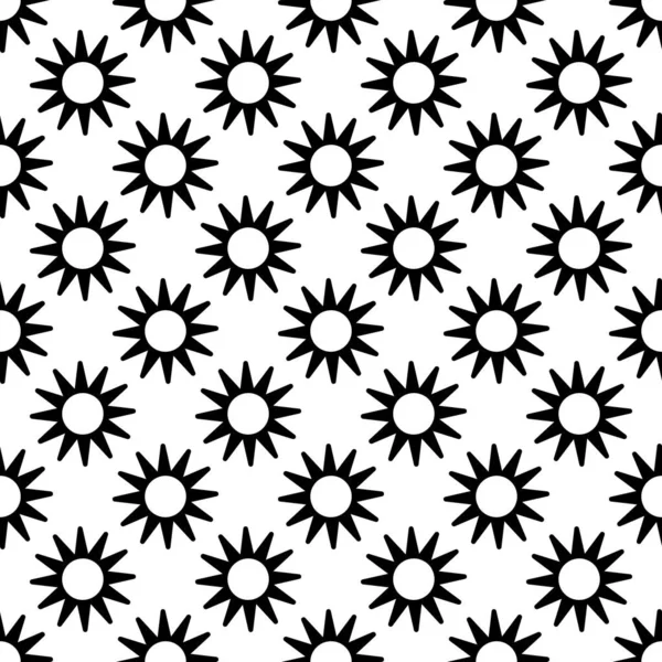 Gökyüzündeki güneş desensiz vektör