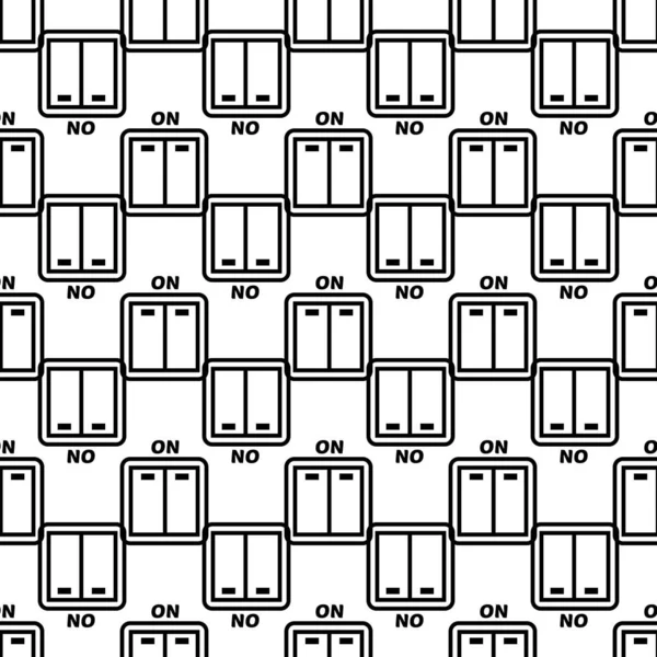 Light switch pattern seamless vector — Stock Vector