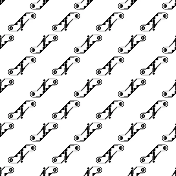 Yürüyen merdiven, desensiz vektör aşağı taşı