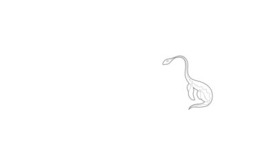 Sucul dinozor simgesi canlandırması