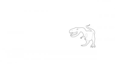 Dinozor tyrannosaur simge animasyonu
