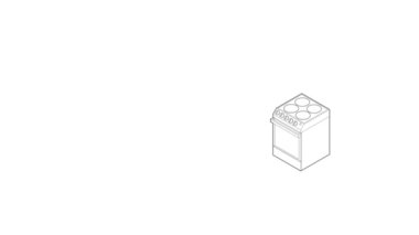 Modern elektrikli tencere simgesi canlandırması