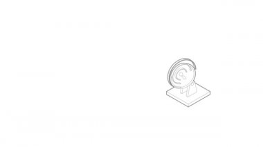 Uydu anten simgesi canlandırması