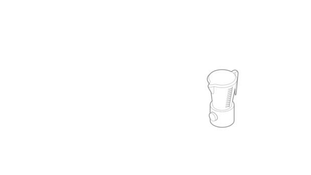厨房搅拌机图标动画 — 图库视频影像