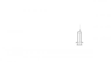 İğne simgesi canlandırmalı şırınga