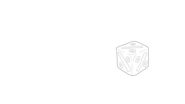 Cube avec pourcentage d'animation icône — Video