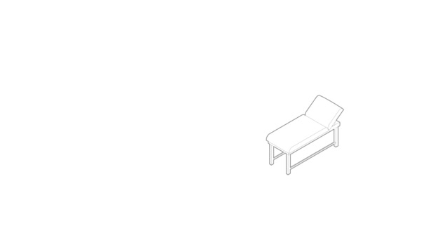 Animacja ikony łóżka medycznego — Wideo stockowe