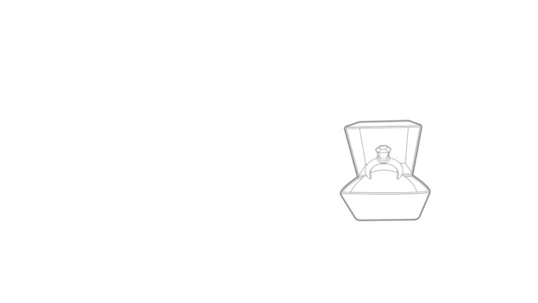 Animação de ícone anel — Vídeo de Stock