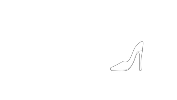 Shoe icon animation — Stock Video