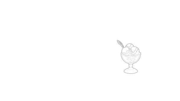 Анимация иконок мороженого — стоковое видео