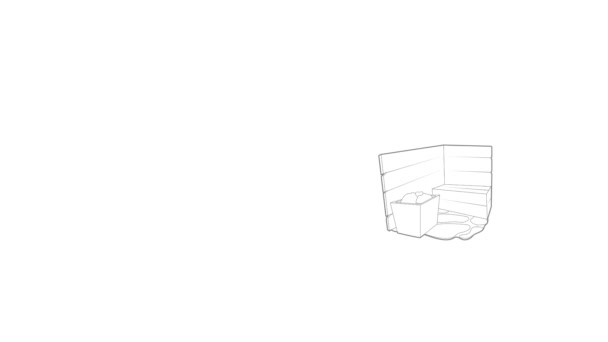 Animação ícone Sauna — Vídeo de Stock