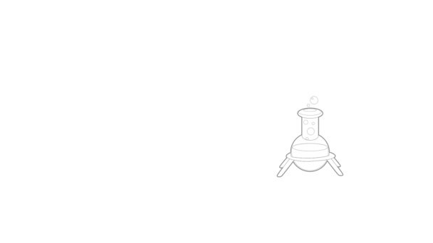 Prueba de animación icono del frasco — Vídeo de stock