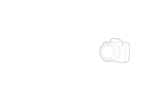 Camera icon animation — Stock Video