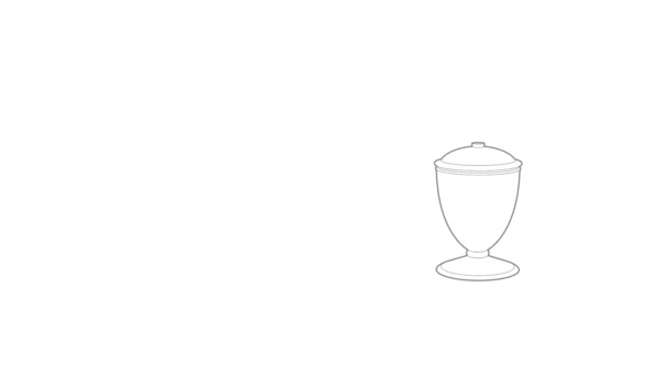 Urn pictogram animatie — Stockvideo