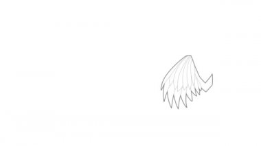Meleklerin kanat simgesi canlandırması