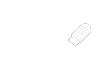 Flash disk simgesi canlandırması