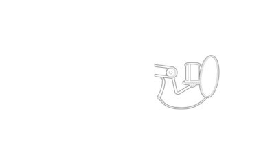 Stüdyo mikrofon simgesi canlandırması