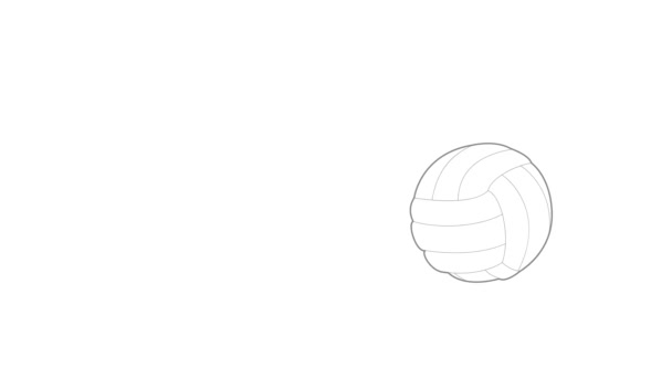 Voetbal pictogram animatie — Stockvideo