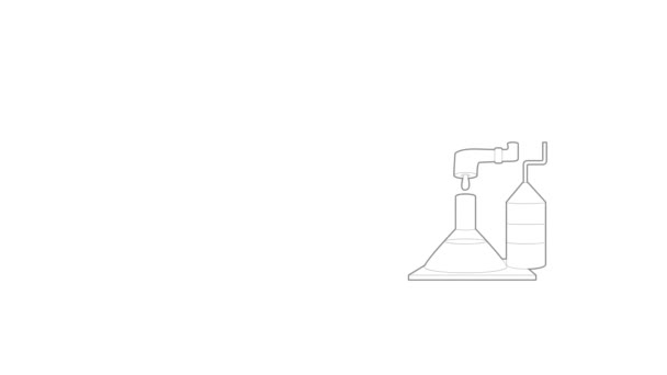Animação de ícone de laboratório de fábrica — Vídeo de Stock