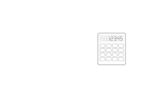 Calculatrice icône animation — Video