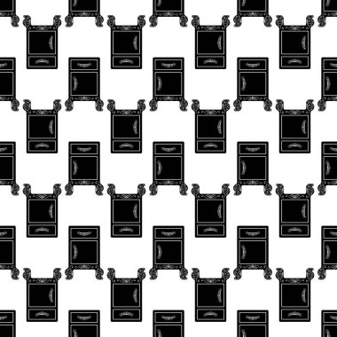 Klasik gece standı şablonu dikişsiz vektör