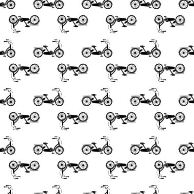 Motorsiklet üç tekerlekli desenli kusursuz vektör