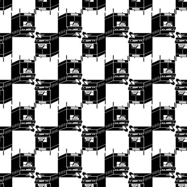 Ofis fotokopi desenli kusursuz vektör