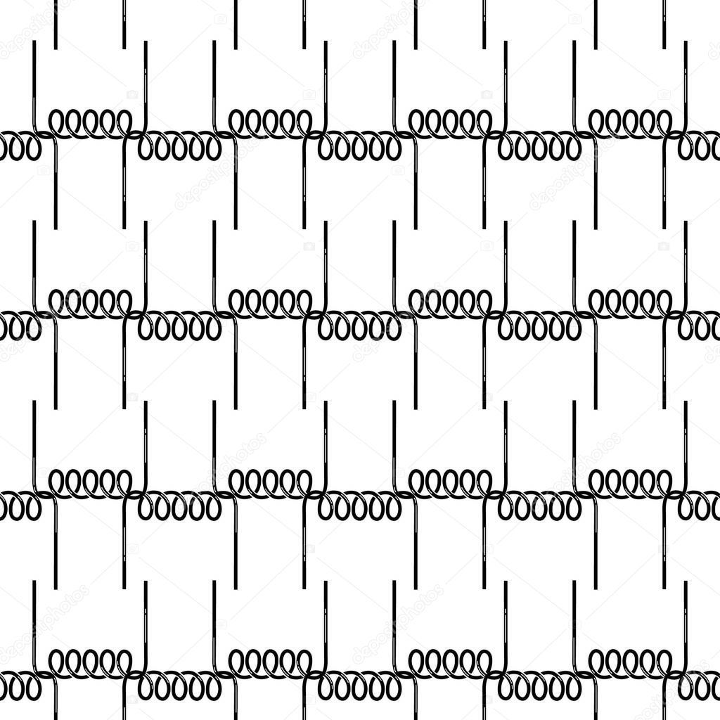 Metal spring pattern seamless vector