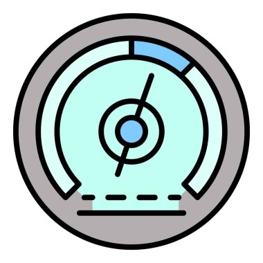 Araba hız göstergesi renk çizgisi vektörü