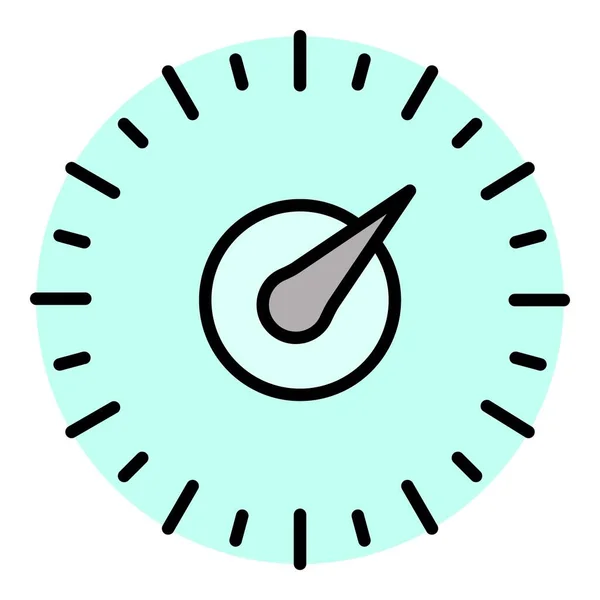 Arrow speedometer icon color outline vector — Stock Vector