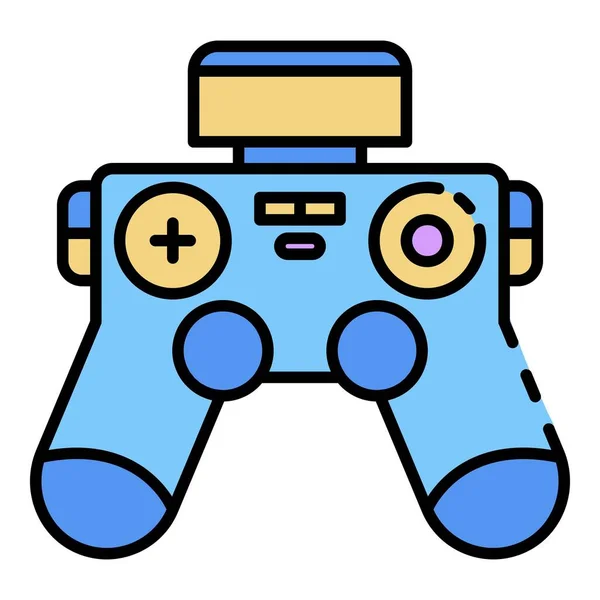 Drone joystick icono color contorno vector — Vector de stock