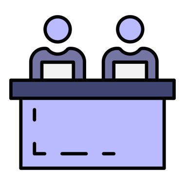 Koç uyum simgesi renk ana hatları vektörü