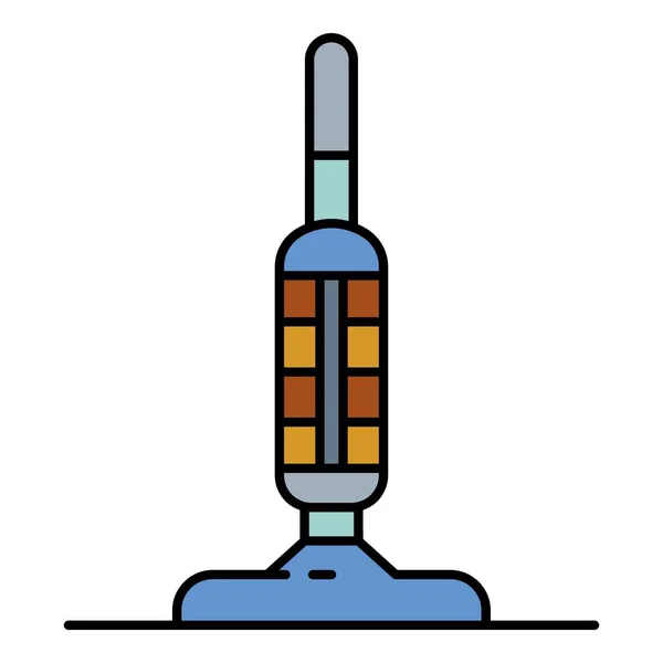 老式真空清洗机图标颜色轮廓矢量 — 图库矢量图片