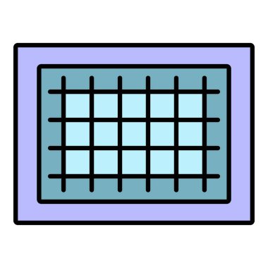 Lağım havzası simgesi renk ana hatları vektörü