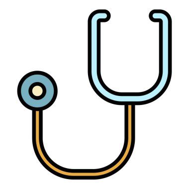 Evcil hayvan periskobu renk ana hatları vektörü